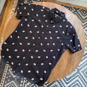 Large Short Sleeved Doughnut Button Down